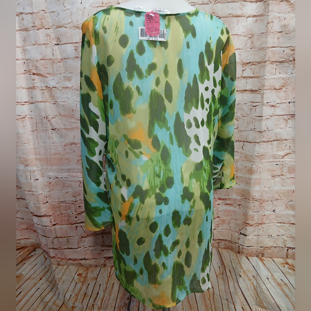 Isaac Mizrahi Multicolor Abstract Blouse - Picture 9 of 9